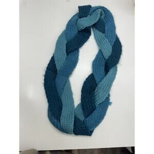 Merona Womens Infinity Scarf Teal Blue Chunky Knitted One Size